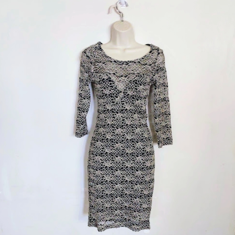 WINDSOR lined floral lace dress